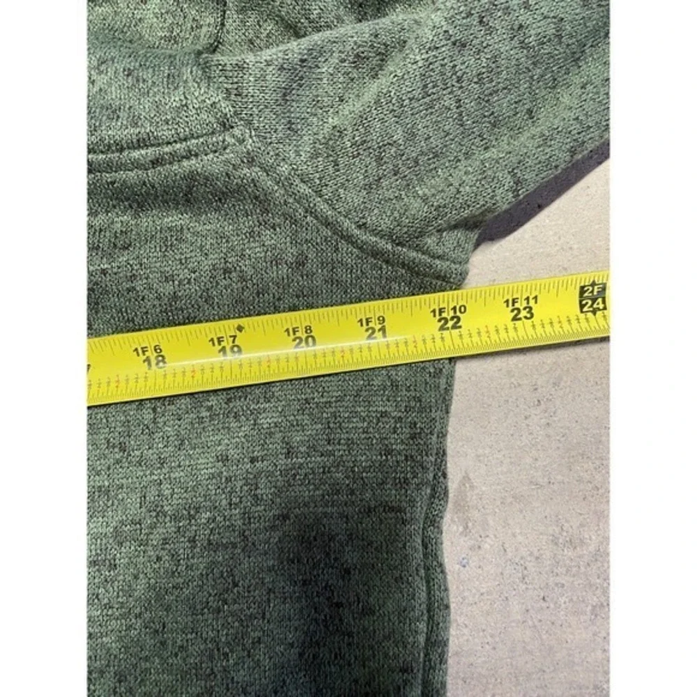 Eddie Bauer Sweater Mens Large Green Fleece Pullover‎ Snap Button Outdoors Warm - Picture 7 of 8